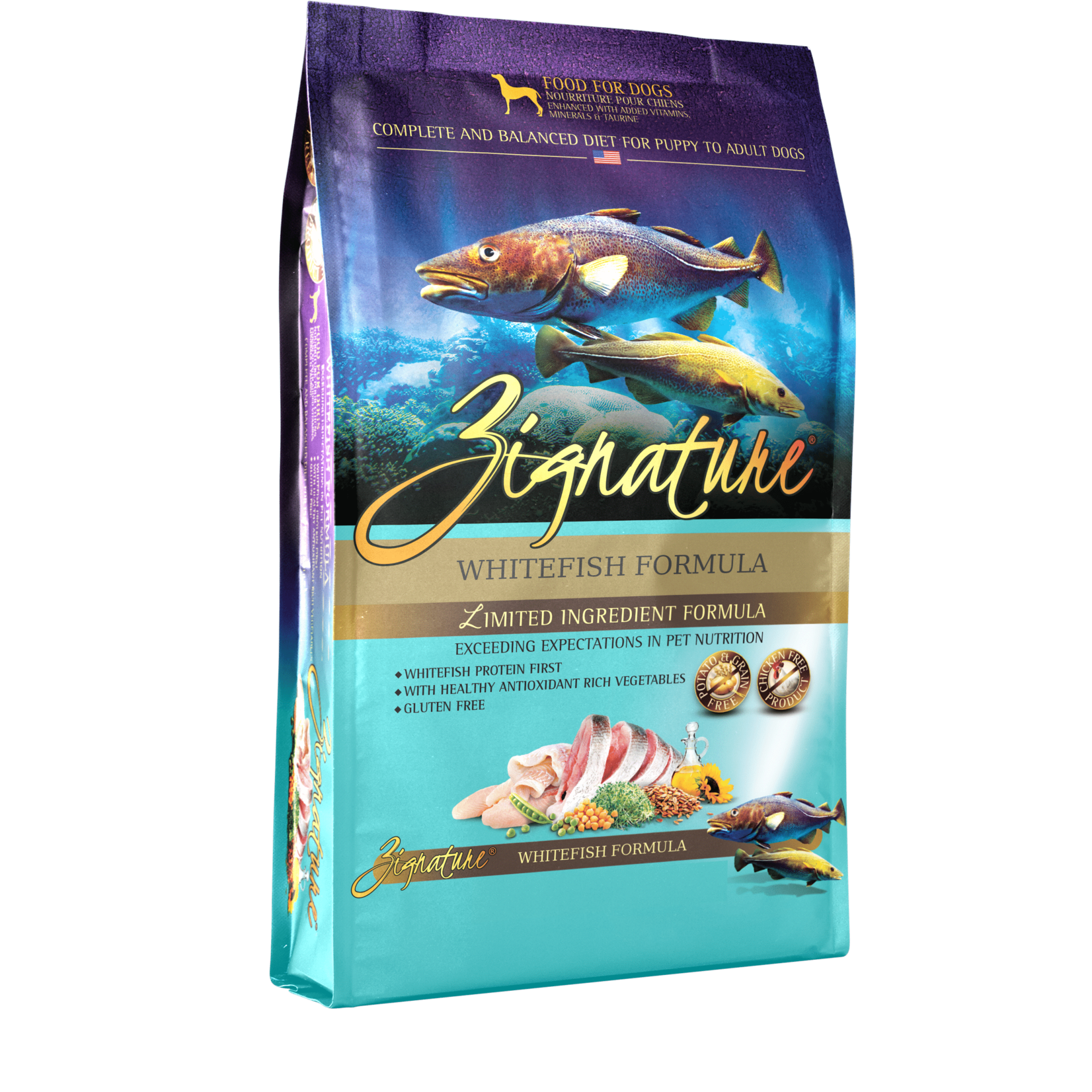 zignature whitefish ingredients