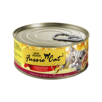 Fussie Cat Fussie Cat Super Premium - Grain Free Chicken & Beef Formula in Pumpkin Soup for Cats