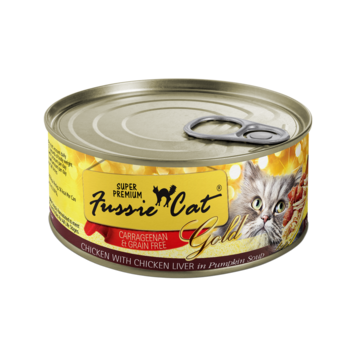 Fussie Cat Fussie Cat Super Premium - Grain Free Chicken with Chicken Liver Formula in Pumpkin Soup for Cats