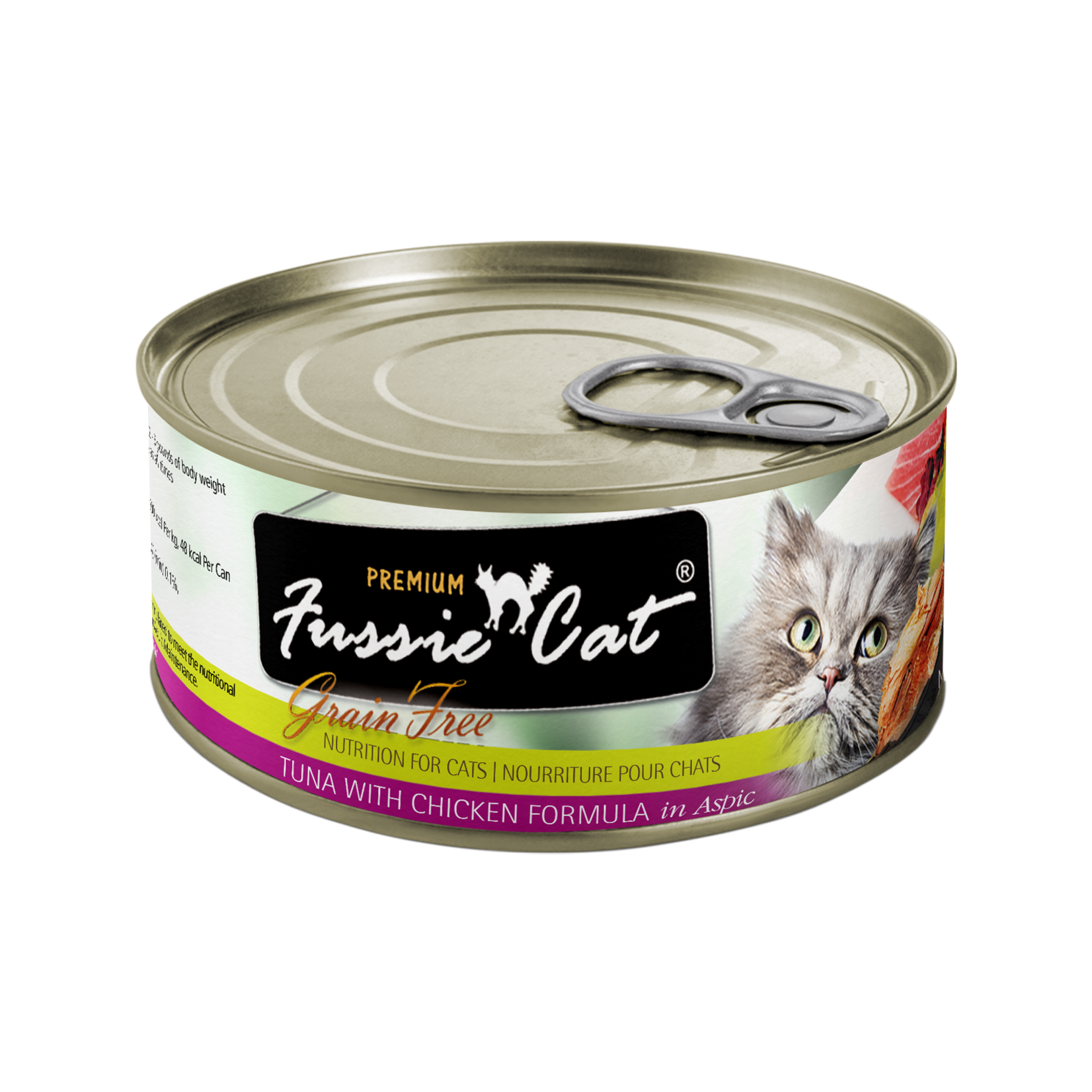 Fussie Cat Fussie Cat Premium - Grain Free Tuna with Chicken Formula in Aspic for Cats