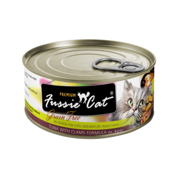 Fussie Cat Fussie Cat Premium - Grain Free Tuna with Clams Formula in Aspic for Cats