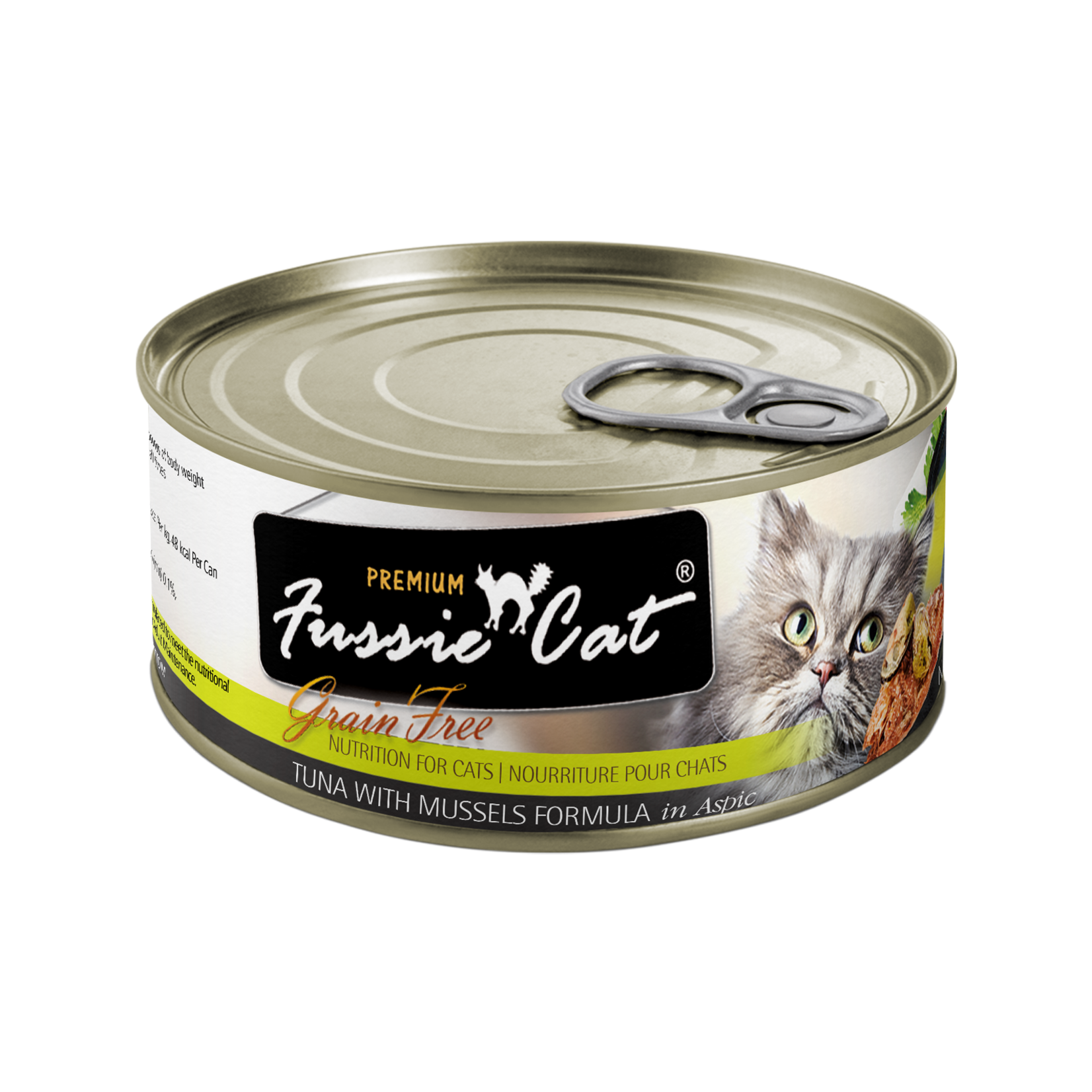 Fussie Cat Fussie Cat Premium - Grain Free Tuna with Mussels Formula in Aspic for Cats