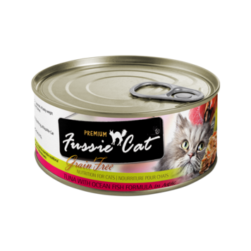 Fussie Cat Fussie Cat Premium - Grain Free Tuna with Ocean Fish Formula in Aspic for Cats