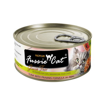 Fussie Cat Fussie Cat Premium - Grain Free Tuna with Prawns Formula in Aspic for Cats