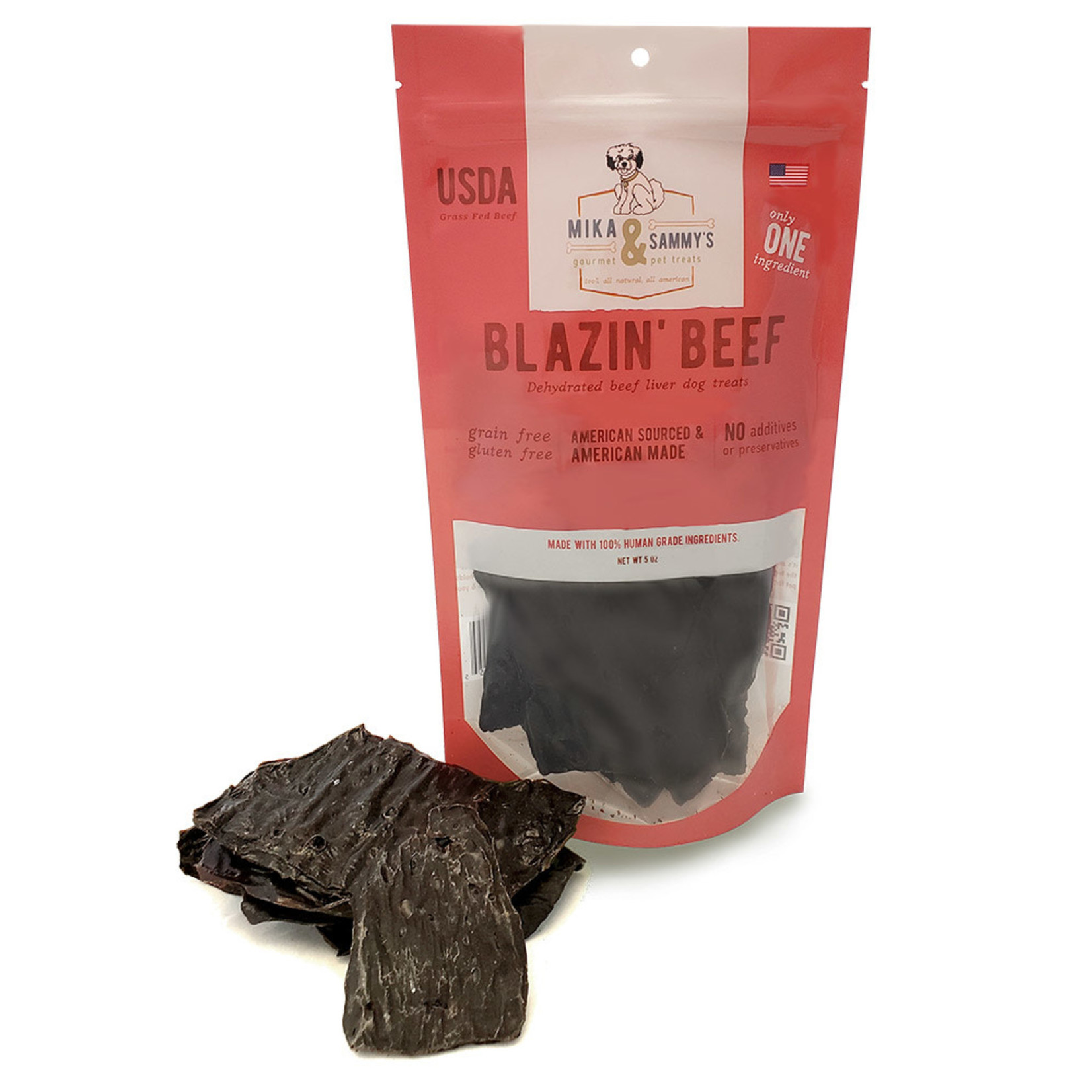 Mika & Sammy's Mika & Sammy's Blazin' Beef Dehydrated Beef Liver Dog Treats