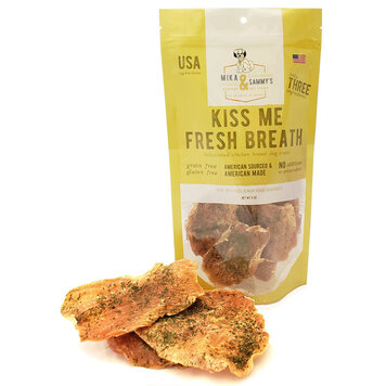Mika & Sammy's Mika & Sammy's Kiss Me Fresh Breath Dehydrated Chicken Breast Jerky Treats