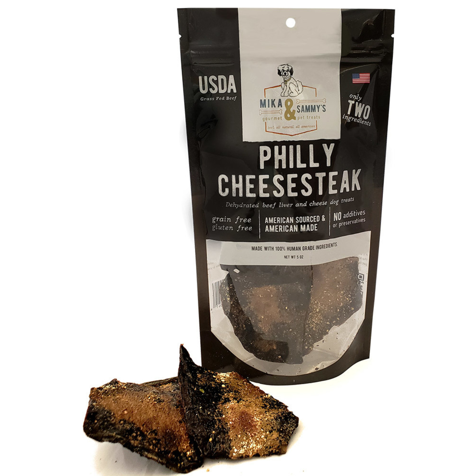 Mika & Sammy's Mika & Sammy's Philly Beef Cheesesteak Dehydrated Beef Liver and Cheese Jerky Treats