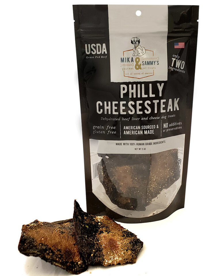 Mika & Sammy's Mika & Sammy's Philly Beef Cheesesteak Dehydrated Beef Liver and Cheese Jerky Treats