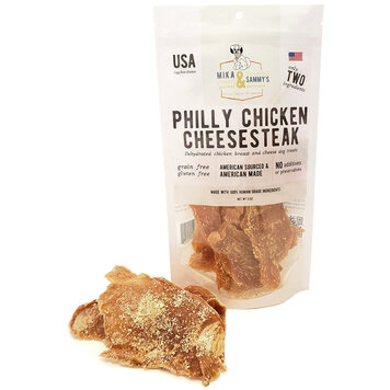 Mika & Sammy's Mika & Sammy's Philly Chicken Cheesesteak Dehydrated Chicken Breast & Cheese Dog Treats