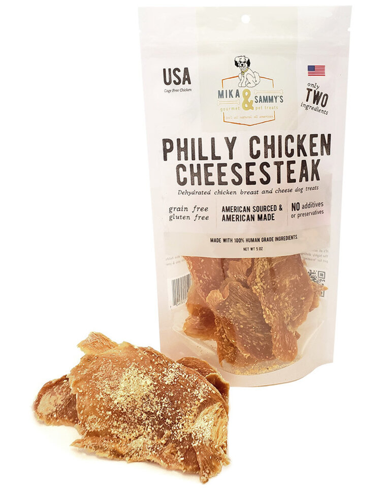 Mika & Sammy's Mika & Sammy's Philly Chicken Cheesesteak Dehydrated Chicken Breast & Cheese Dog Treats