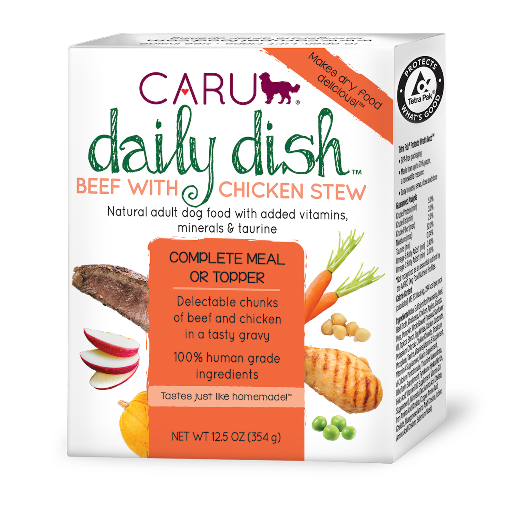 Caru Caru Daily Dish - Beef with Chicken Stew for Dogs