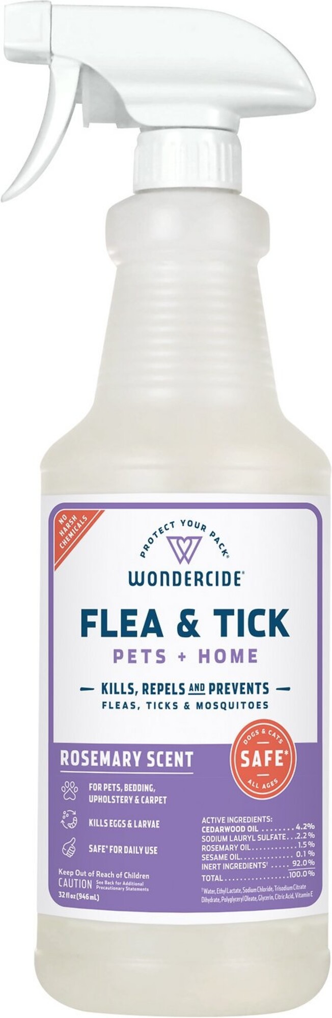 Wondercide Wondercide Flea & Tick Spray for Pets + Home - Rosemary Scent