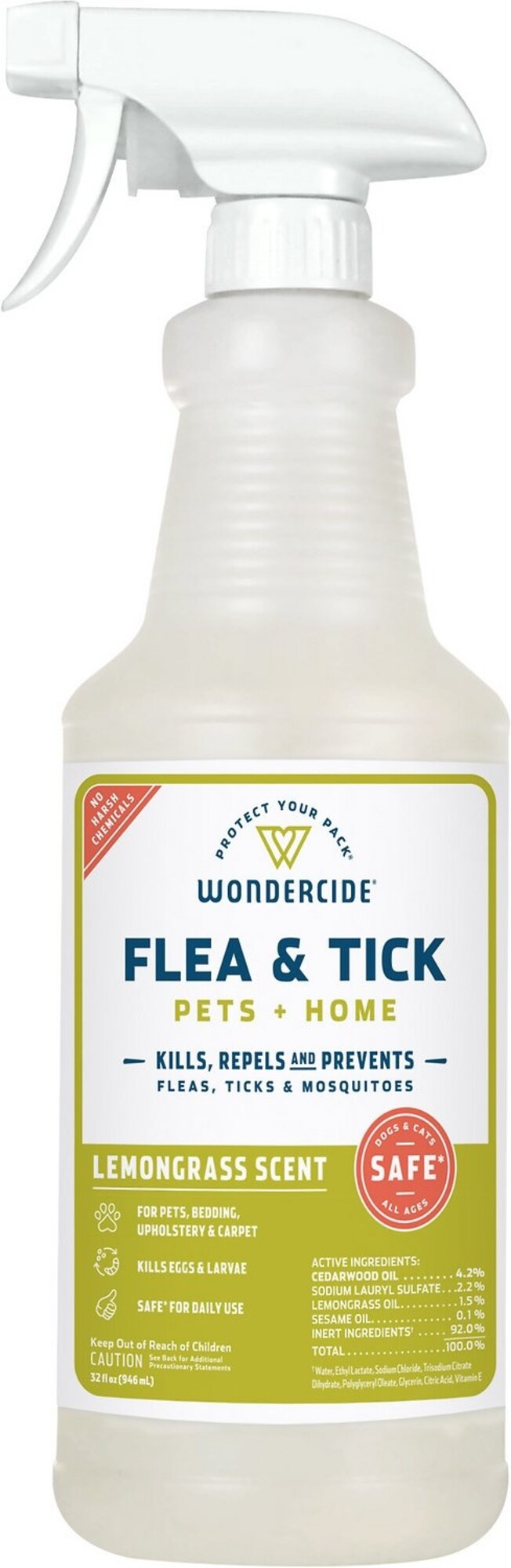 Wondercide Wondercide Flea & Tick Spray for Pets + Home - Lemongrass Scent