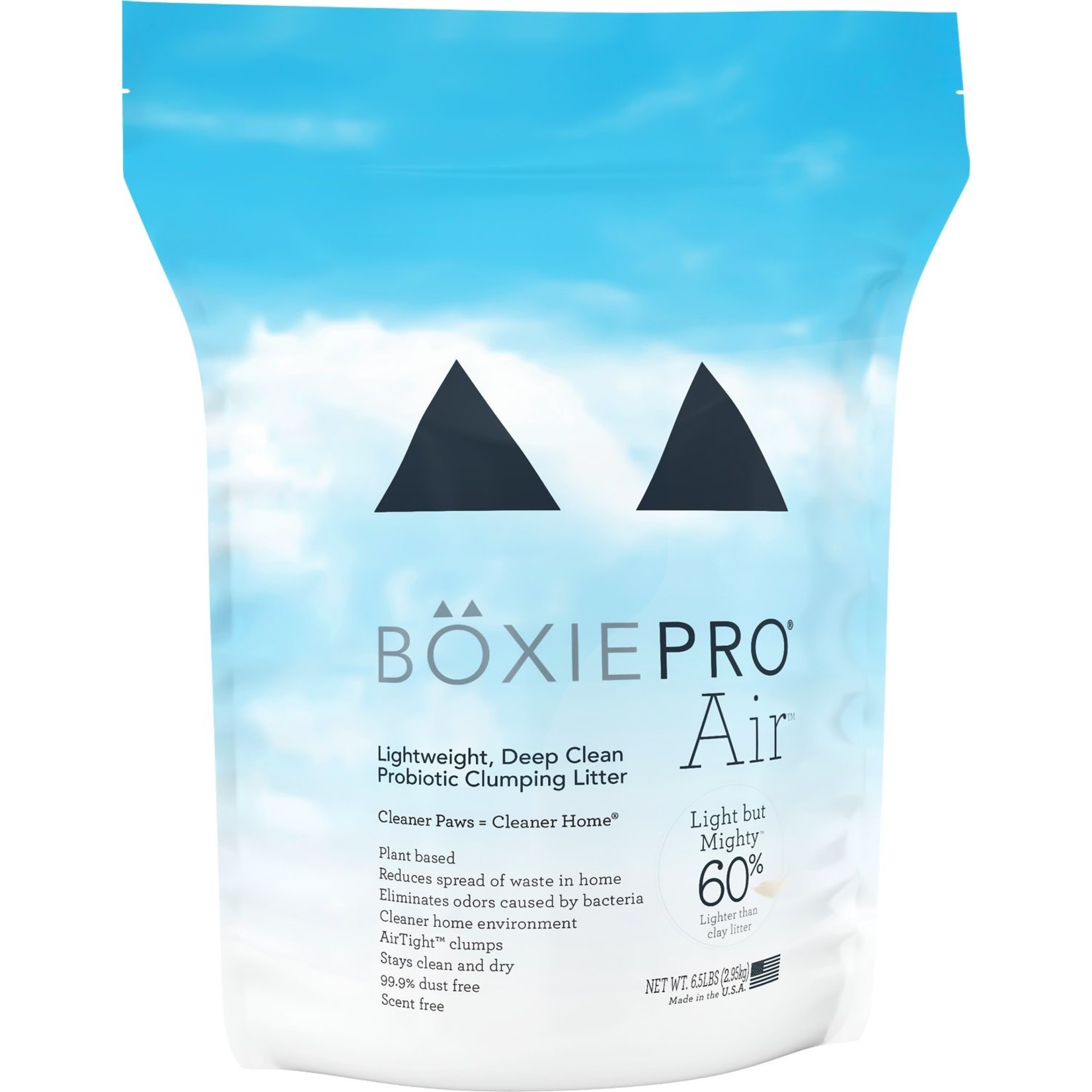 Boxiecat BoxiePro Air - Lightweight Deep Clean Probiotic Clumping Cat Litter