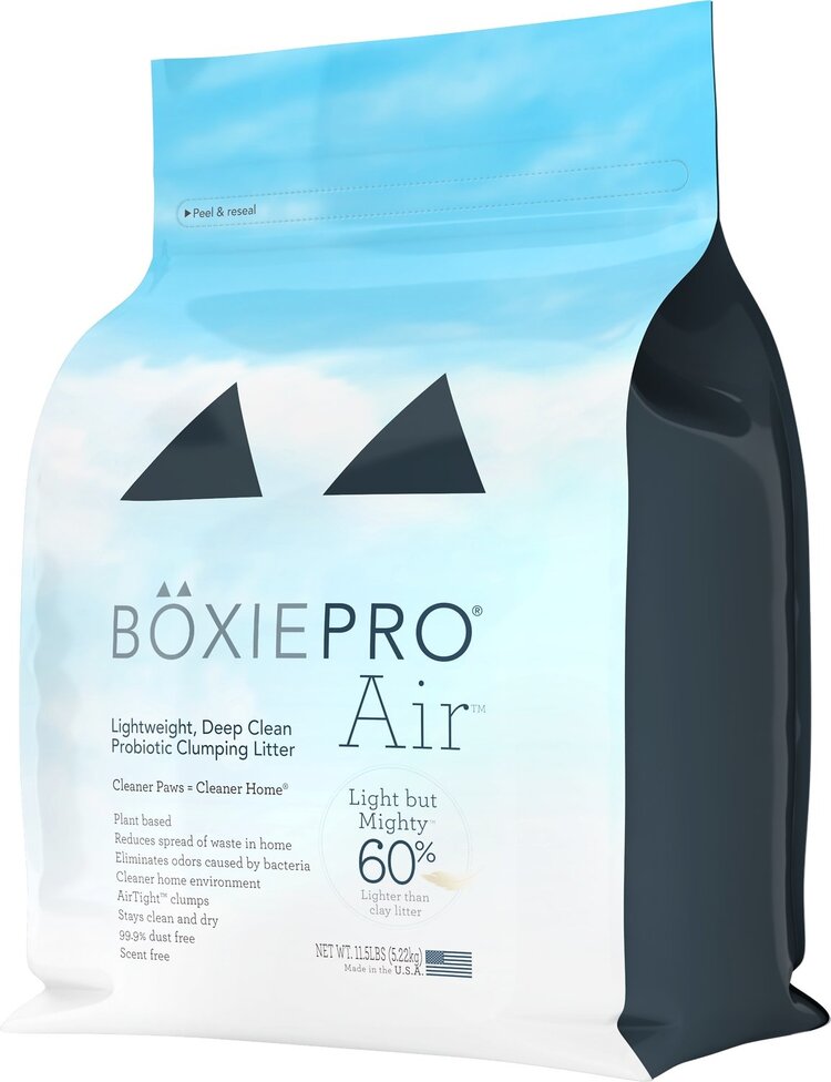 Boxiecat BoxiePro Air - Lightweight Deep Clean Probiotic Clumping Cat Litter