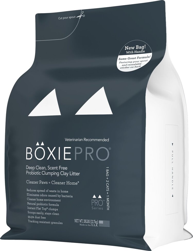 Boxiecat BoxiePro Deep Clean Scent Free Probiotic Clumping Clay Cat Litter