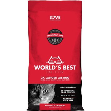 World's Best Cat Litter World's Best Cat Litter Natural Corn Litter - Multiple Cat Unscented