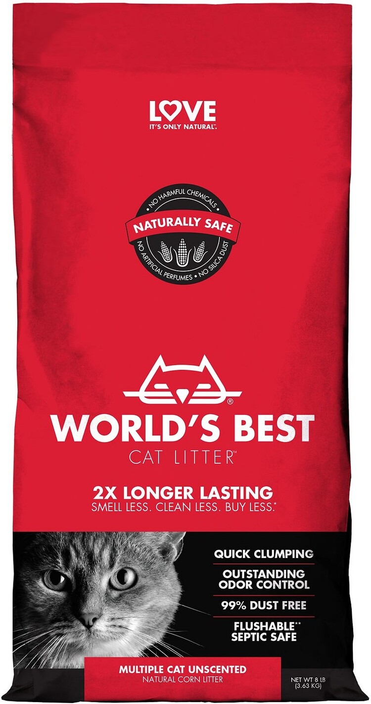 World's Best Cat Litter World's Best Cat Litter Natural Corn Litter - Multiple Cat Unscented