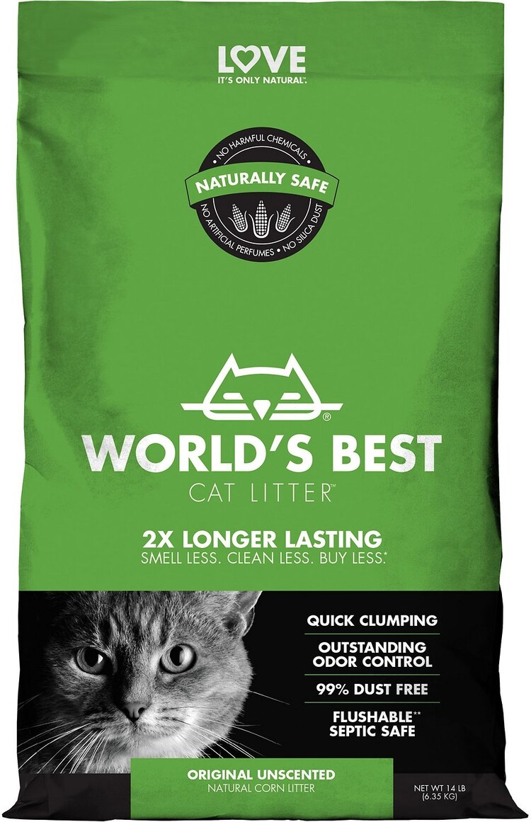 World's Best Cat Litter World's Best Cat Litter Natural Corn Litter - Original Unscented