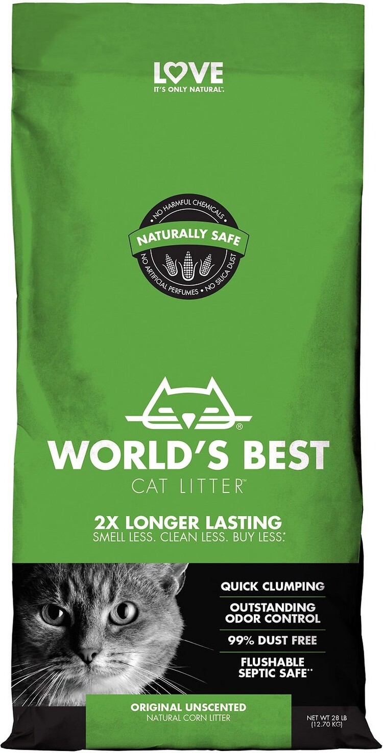 World's Best Cat Litter World's Best Cat Litter Natural Corn Litter - Original Unscented