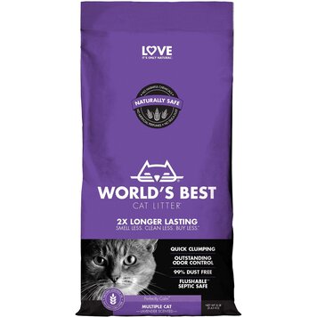 World's Best Cat Litter World's Best Cat Litter Natural Corn Litter - Multiple Cat Lavender Scented