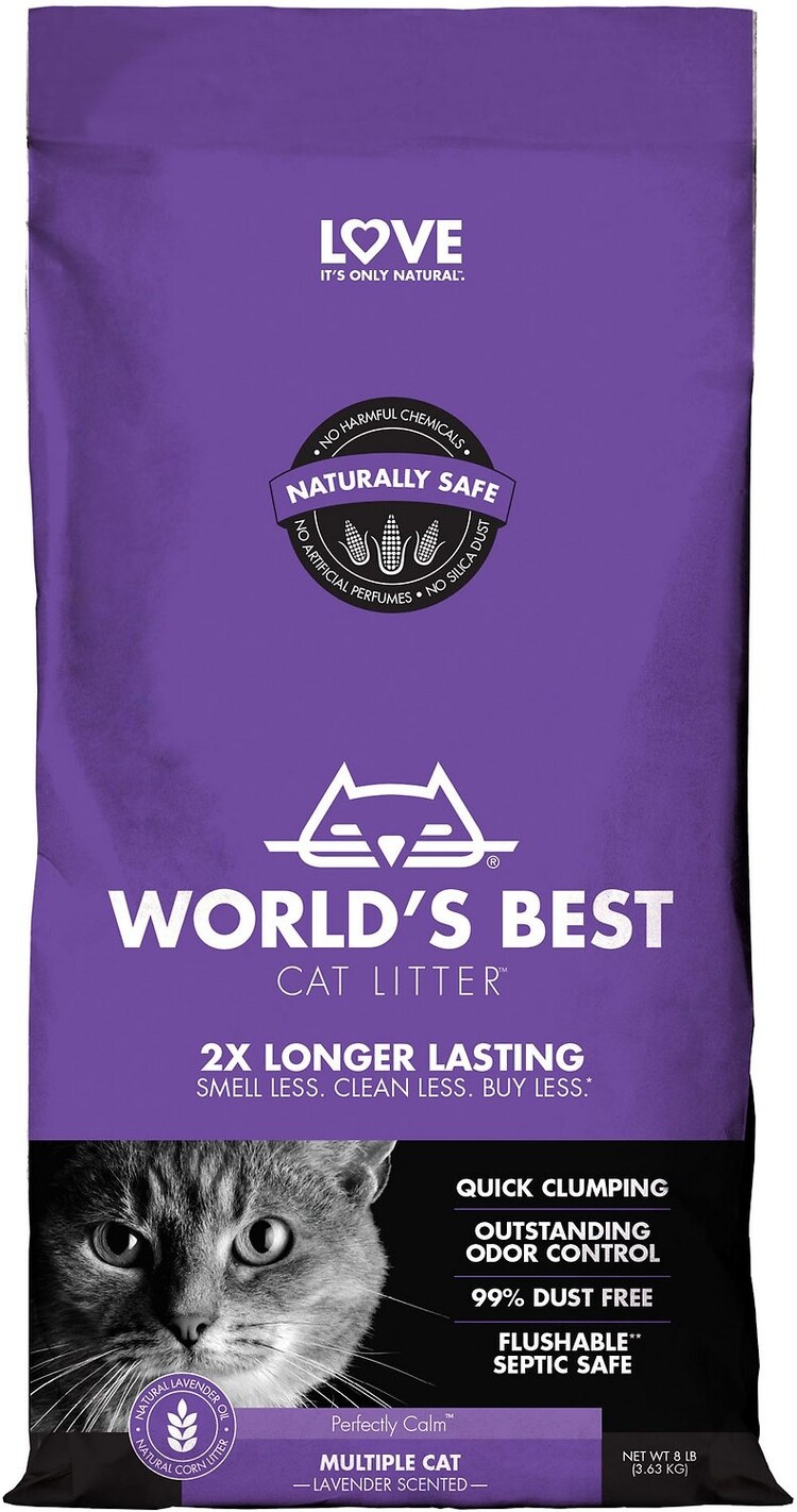 World's Best Cat Litter World's Best Cat Litter Natural Corn Litter - Multiple Cat Lavender Scented
