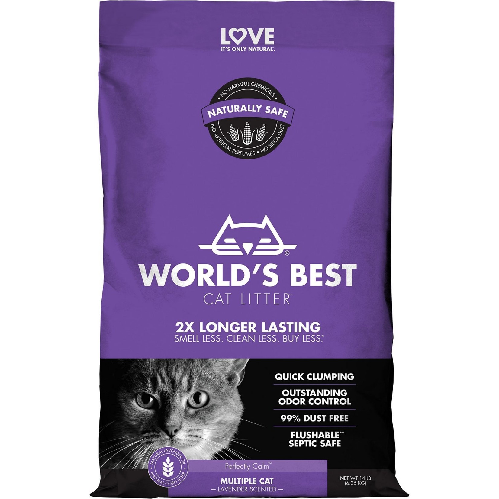 World's Best Cat Litter World's Best Cat Litter Natural Corn Litter - Multiple Cat Lavender Scented