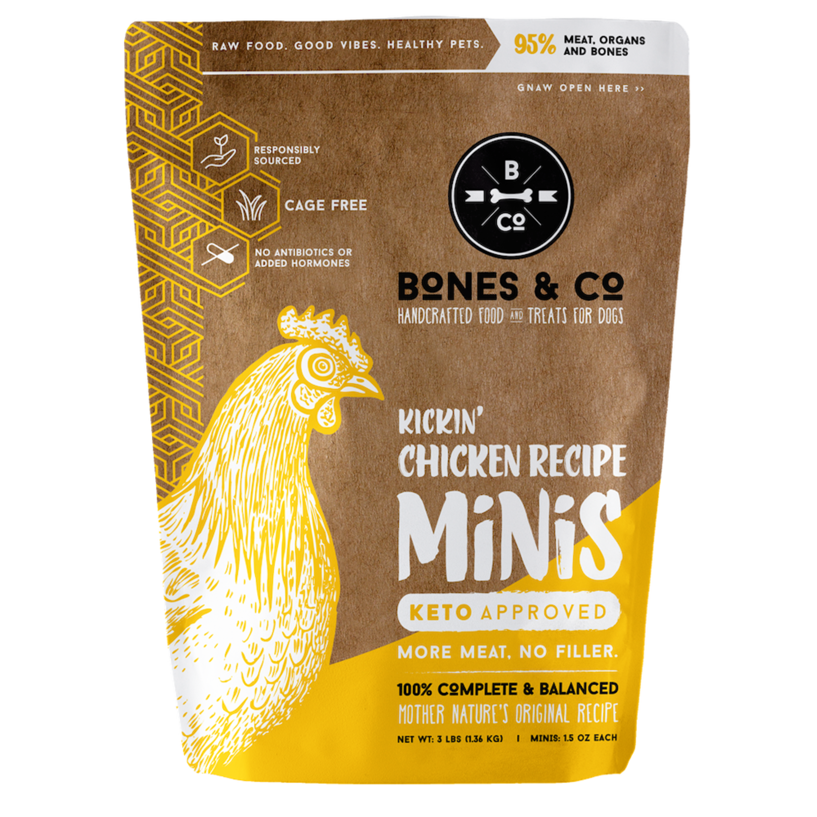 The Bones & Co. The Bones & Co. Dog Frozen Raw Kickin' Chicken Recipe Minis