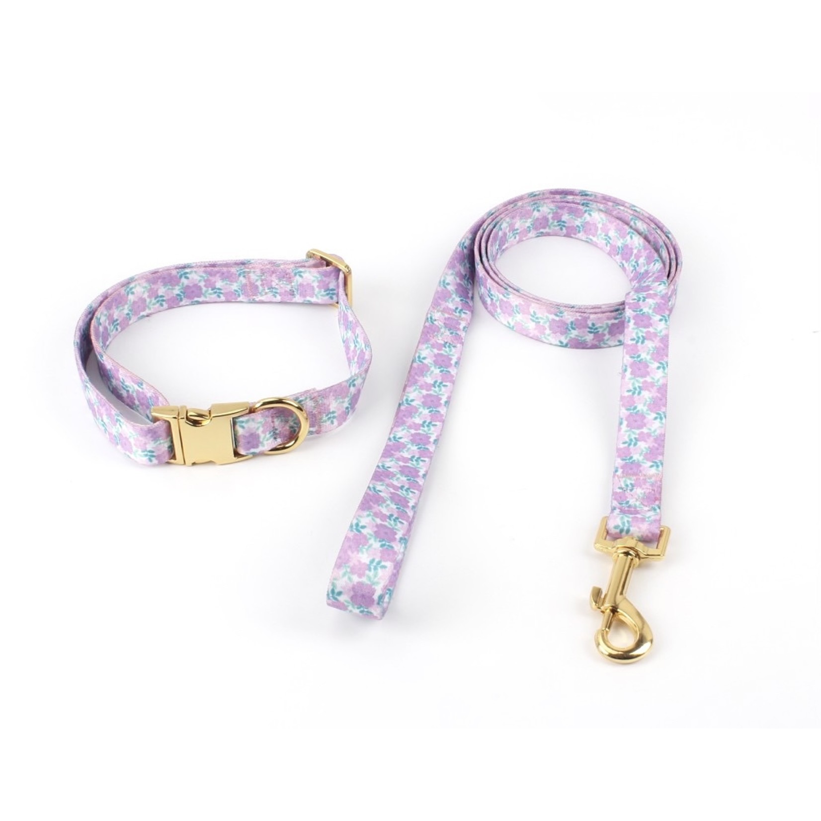 Doggy Glam Boutique Doggy Glam Boutique Floral Gold Dog Collar