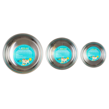 Messy Mutts Messy Mutts Stainless Steel Heavy Gauge Bowl with Non-Slip Removable Silicone Base