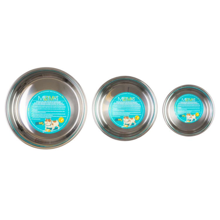 Messy Mutts Messy Mutts Stainless Steel Heavy Gauge Bowl with Non-Slip Removable Silicone Base