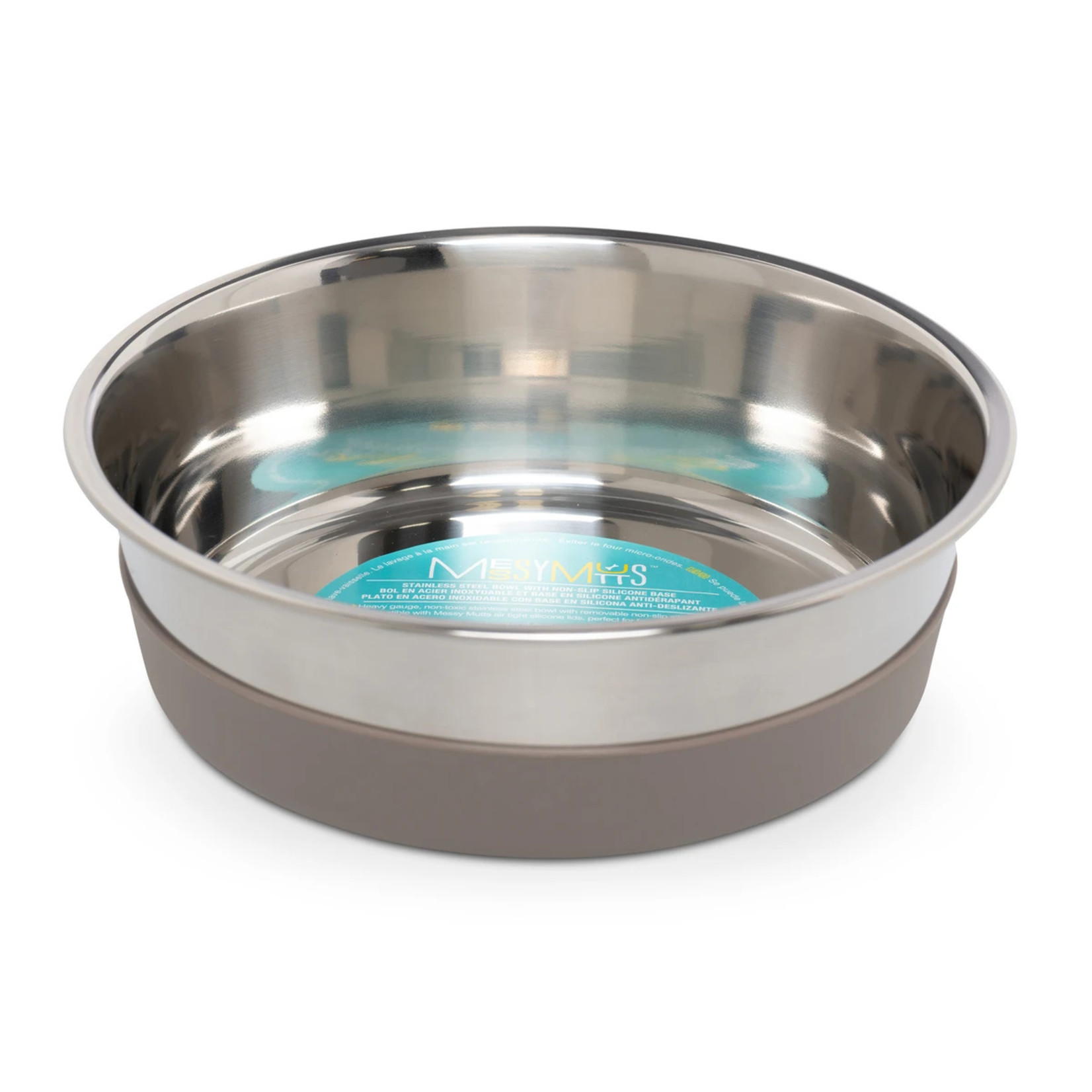 Messy Mutts Messy Mutts Stainless Steel Heavy Gauge Bowl with Non-Slip Removable Silicone Base
