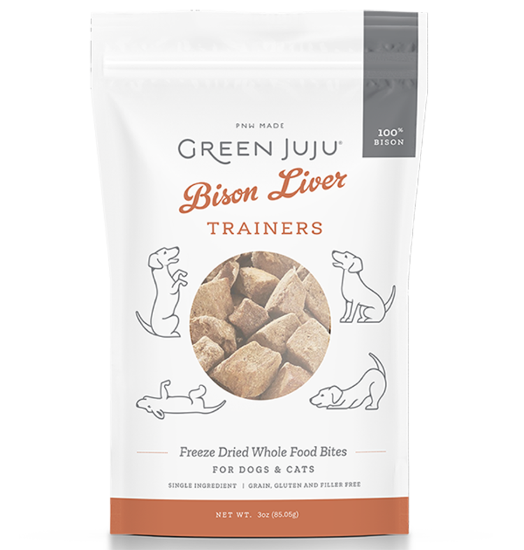 Green Juju Green Juju Freeze Dried Whole Food Bites - Bison Liver Trainers
