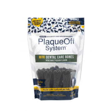 Swedencare USA ProDen PlaqueOff System Mini Dental Care Bones - Vegetable Fusion Flavor for Dogs