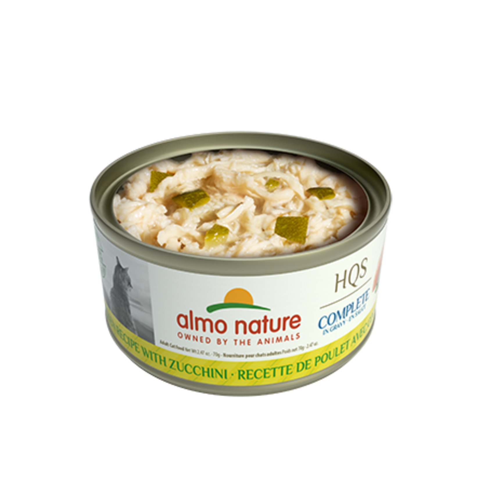 Almo Nature Almo Nature HQS Complete - Chicken Recipe with Zucchini in Gravy for Cats