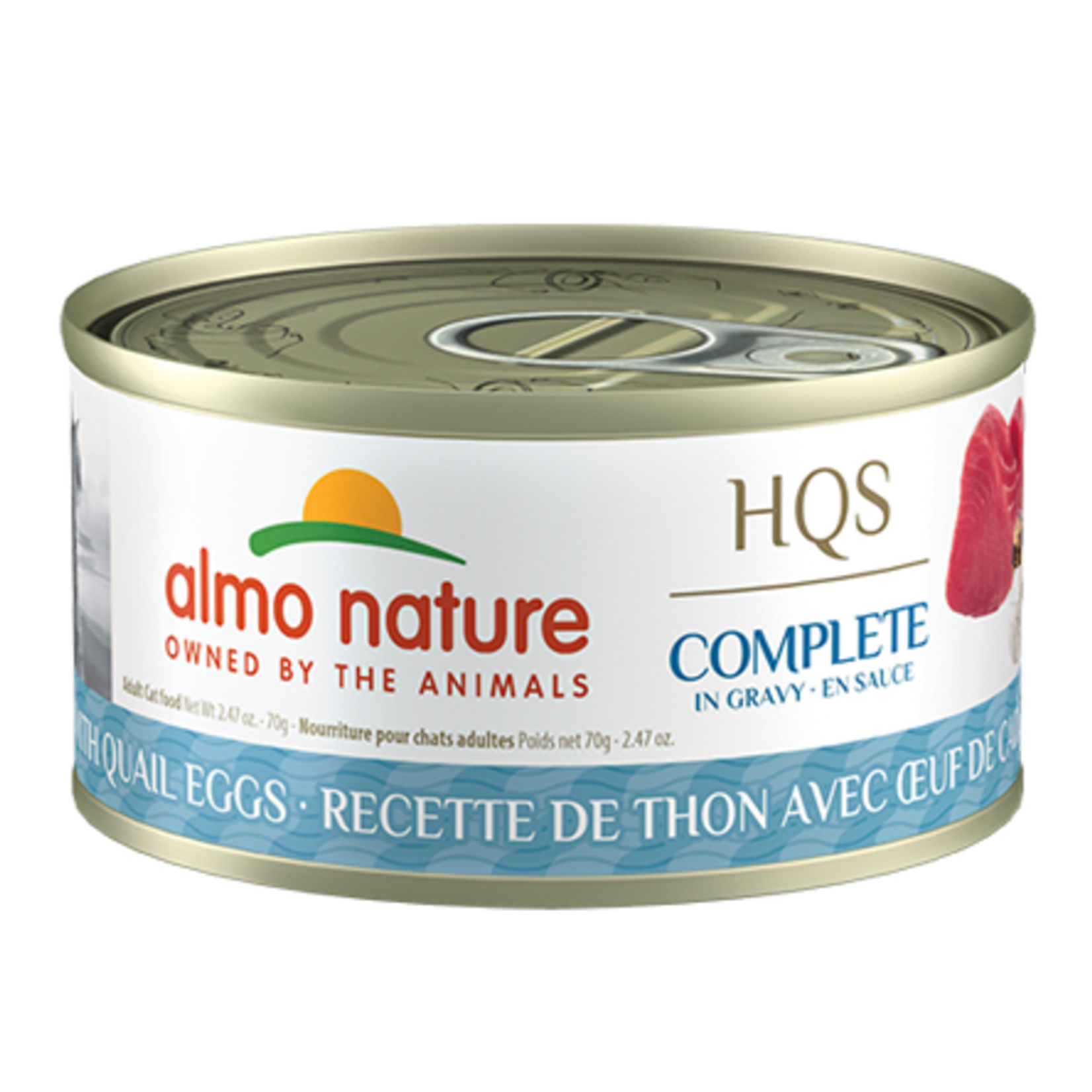 Almo Nature Almo Nature HQS Complete - Tuna Recipe with Quail Eggs in Gravy for Cats