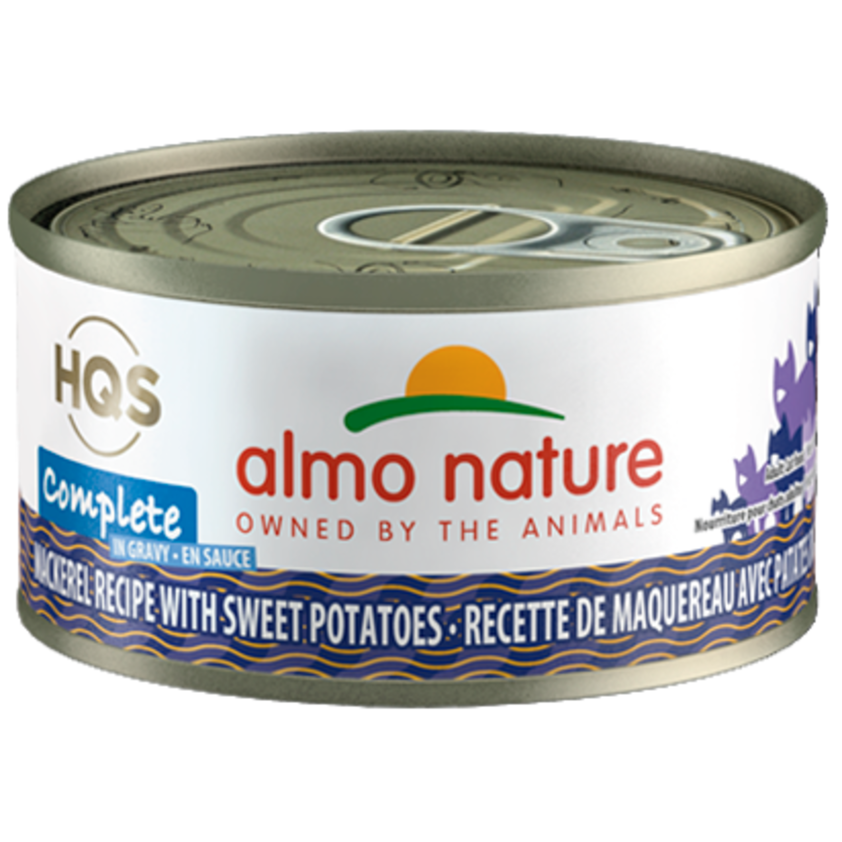 Almo Nature Almo Nature HQS Complete - Mackerel Recipe with Sweet Potatoes in Gravy for Cats