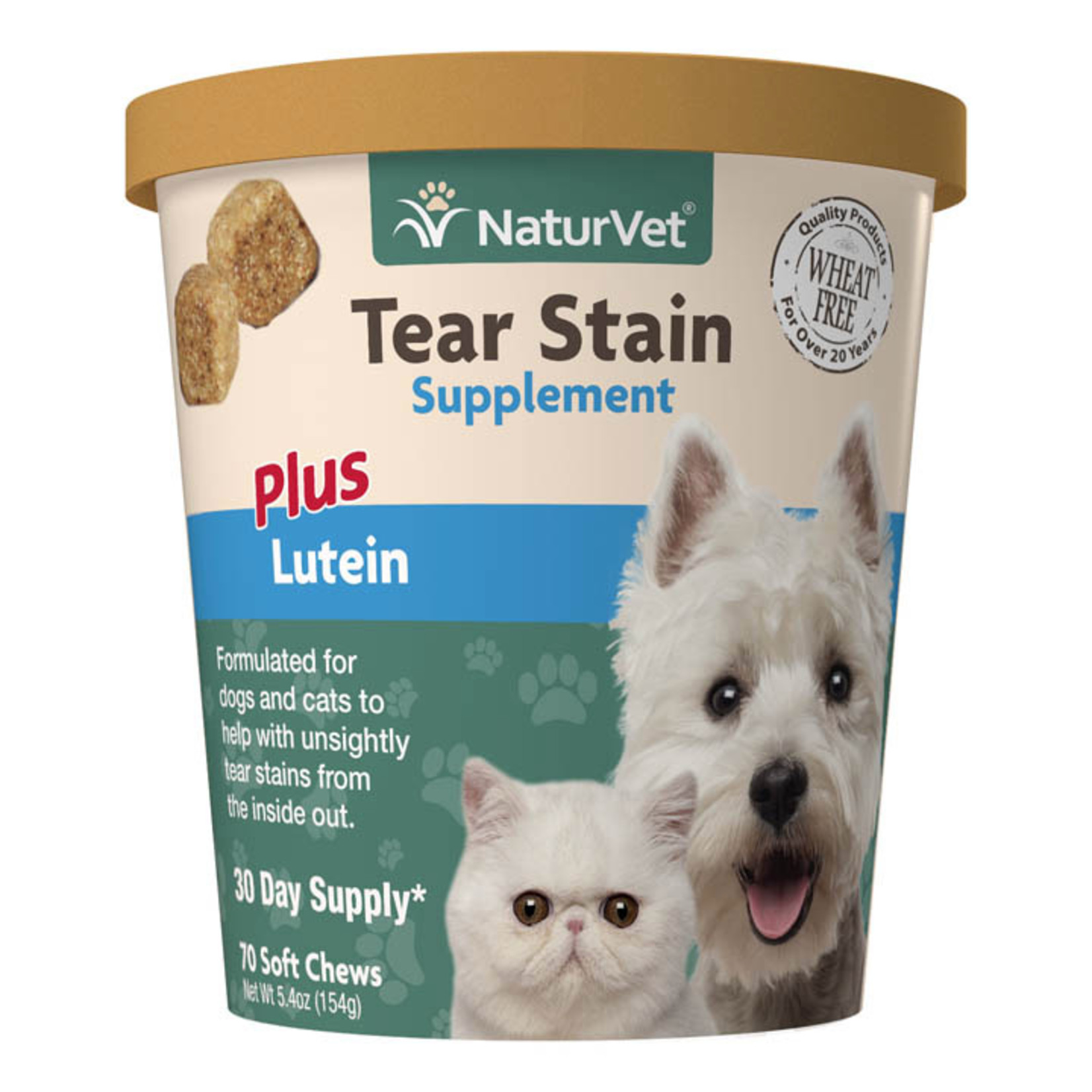 NaturVet NaturVet Tear Stain Supplement Soft Chews Plus Lutein