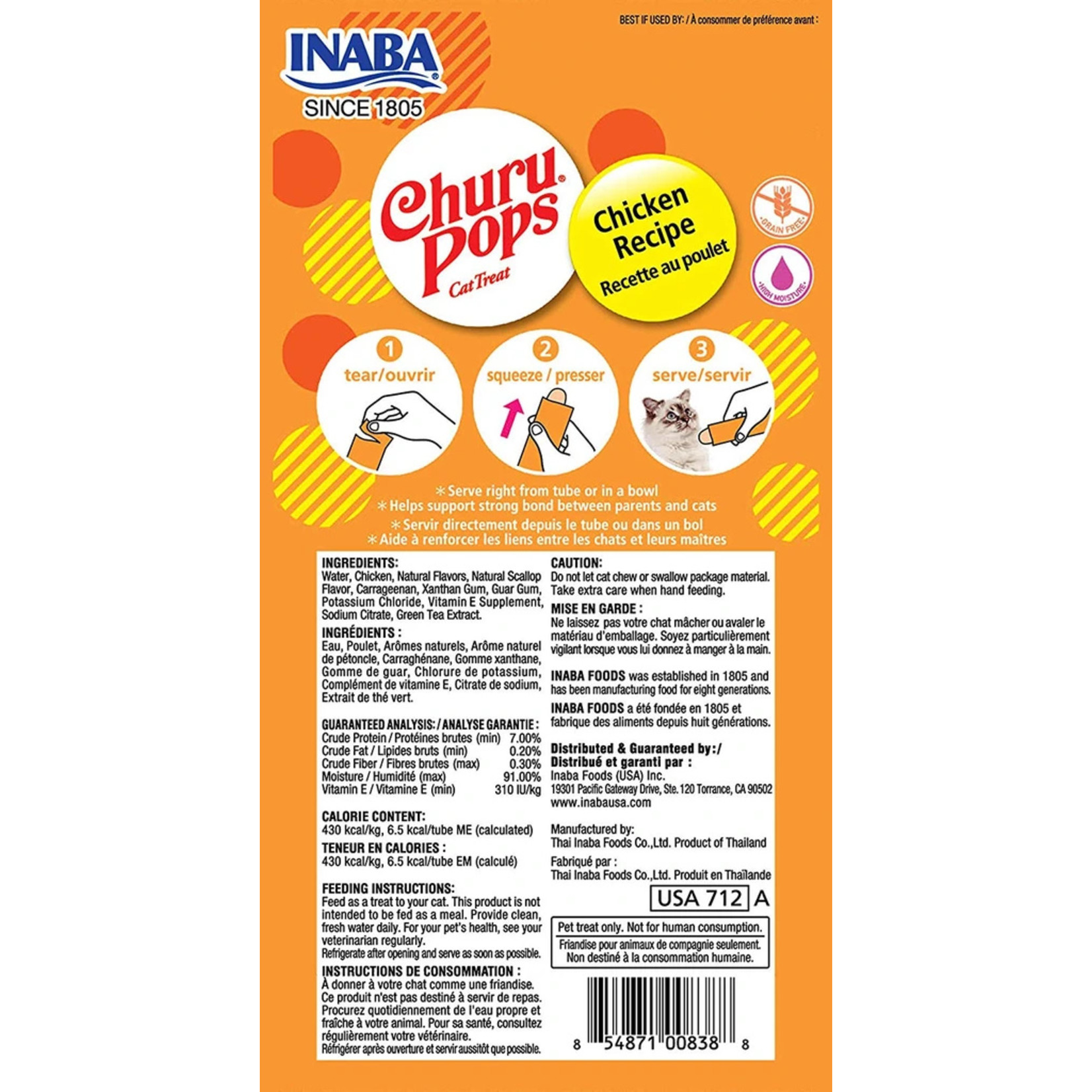 Inaba Inaba Churu Pops - Chicken Recipe for Cats