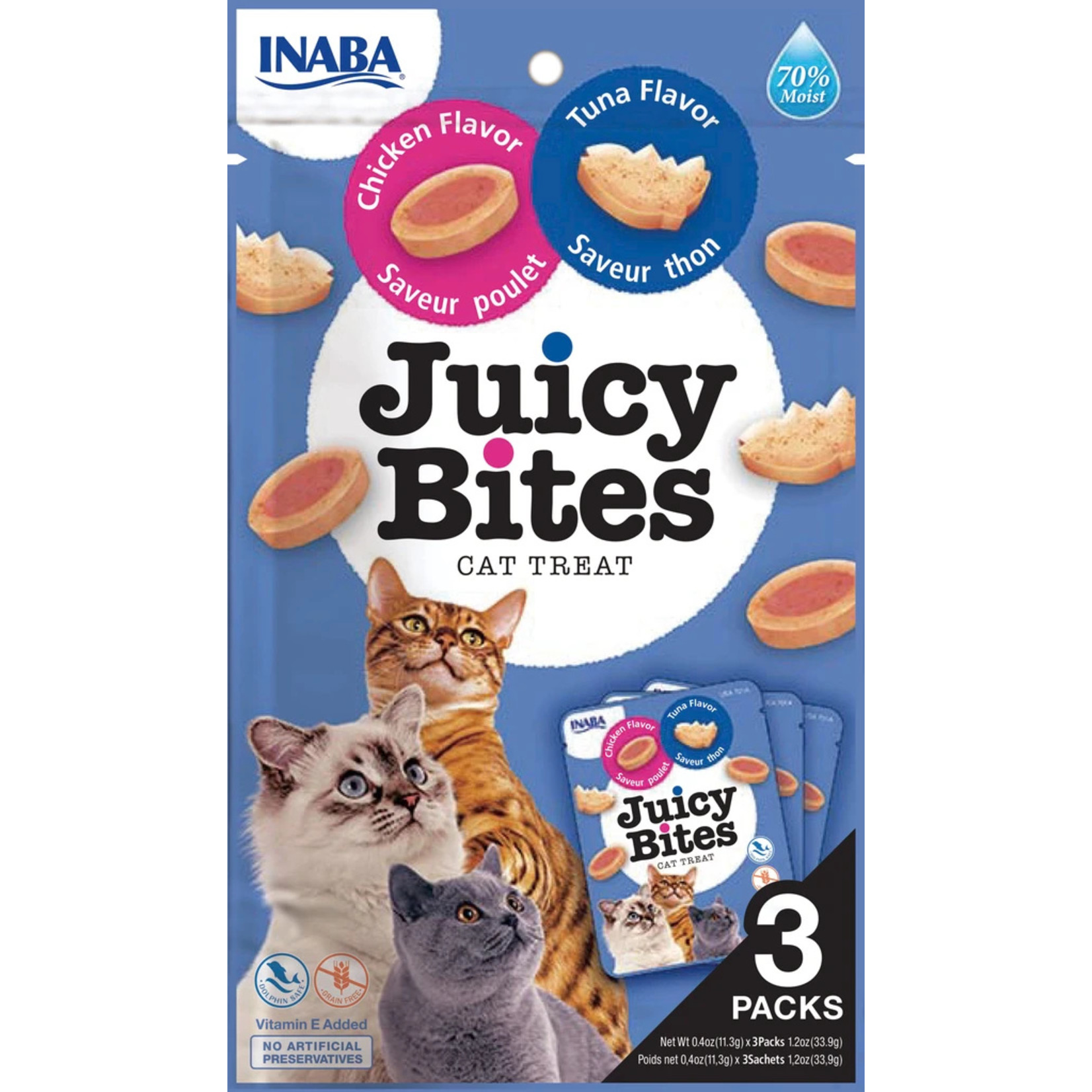 Inaba Inaba Juicy Bites - Chicken Flavor & Tuna Flavor Treats for Cats