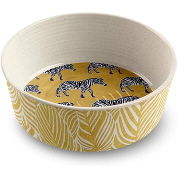 TarHong Safari Collection - Zebra Bamboo Powder & Melamine Pet Bowl