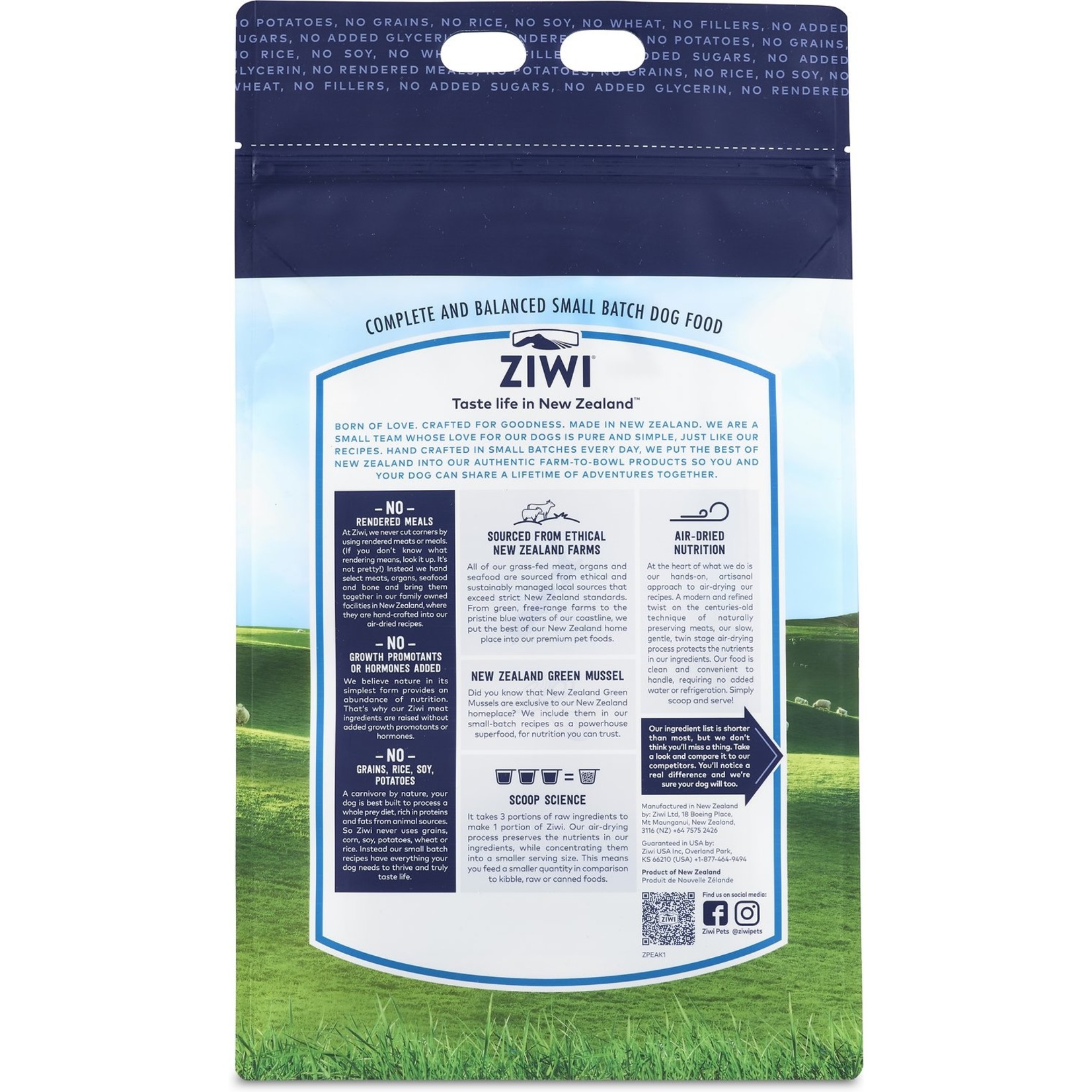 ZIWI Pets ZIWI Peak Original - Gently Air-Dried Lamb Recipe for Dogs