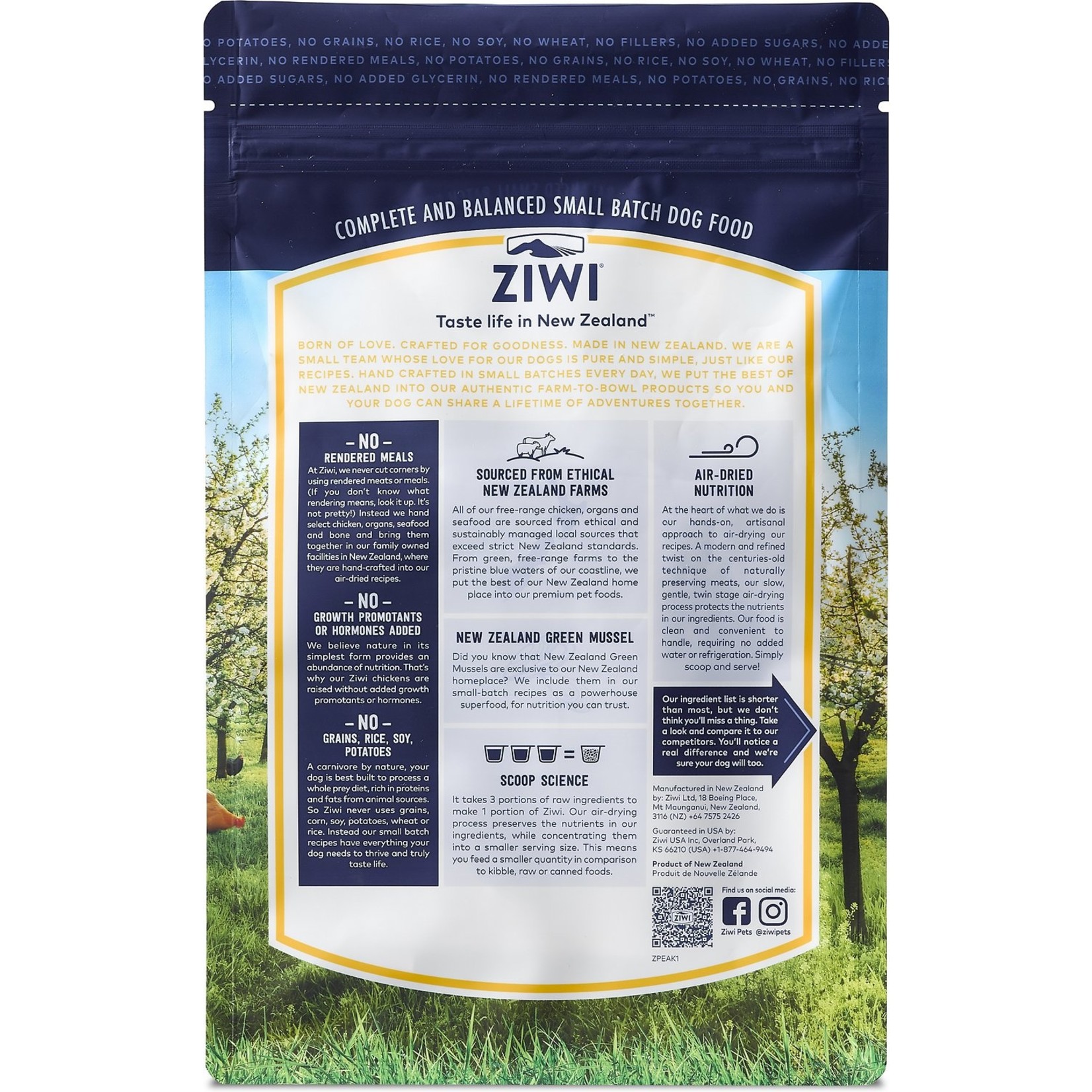 ZIWI Pets ZIWI Peak Original - Gently Air-Dried Chicken Recipe for Dogs