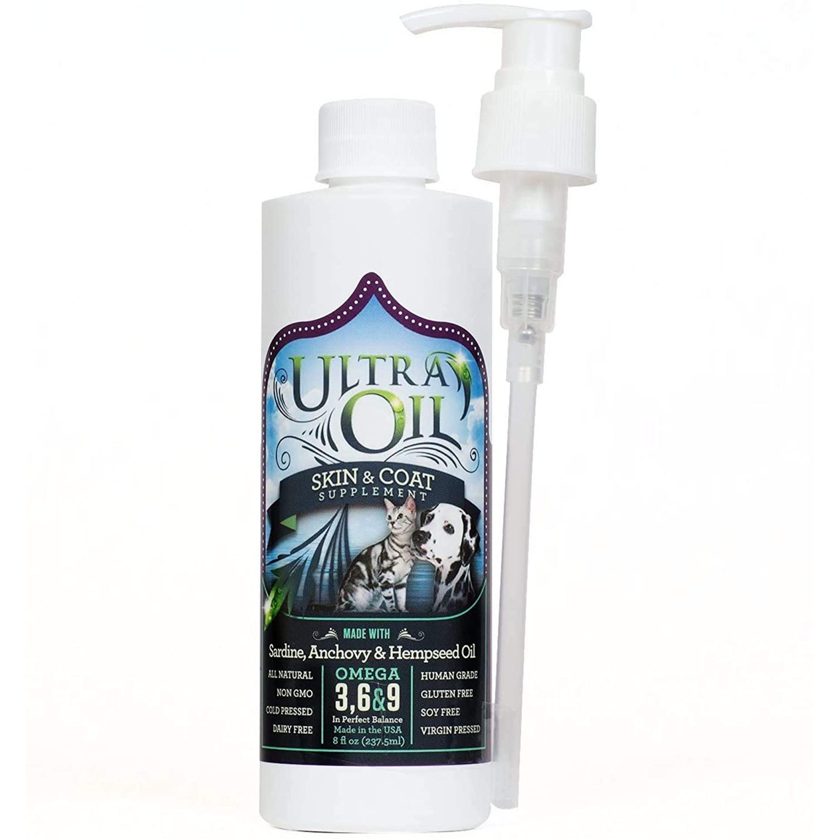 Ultra Oil for Pets Ultra Oil Skin & Coat Supplement with Hempseed Oil