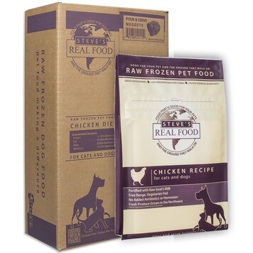 Steve's Real Food Steve's Real Food Raw Frozen Chicken Nuggets for Dogs & Cats