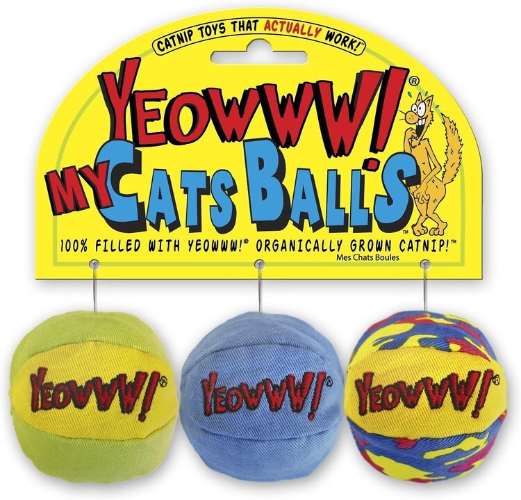 Yeowww! Catnip Yeowww! Catnip My Cat's Balls 3-Pack