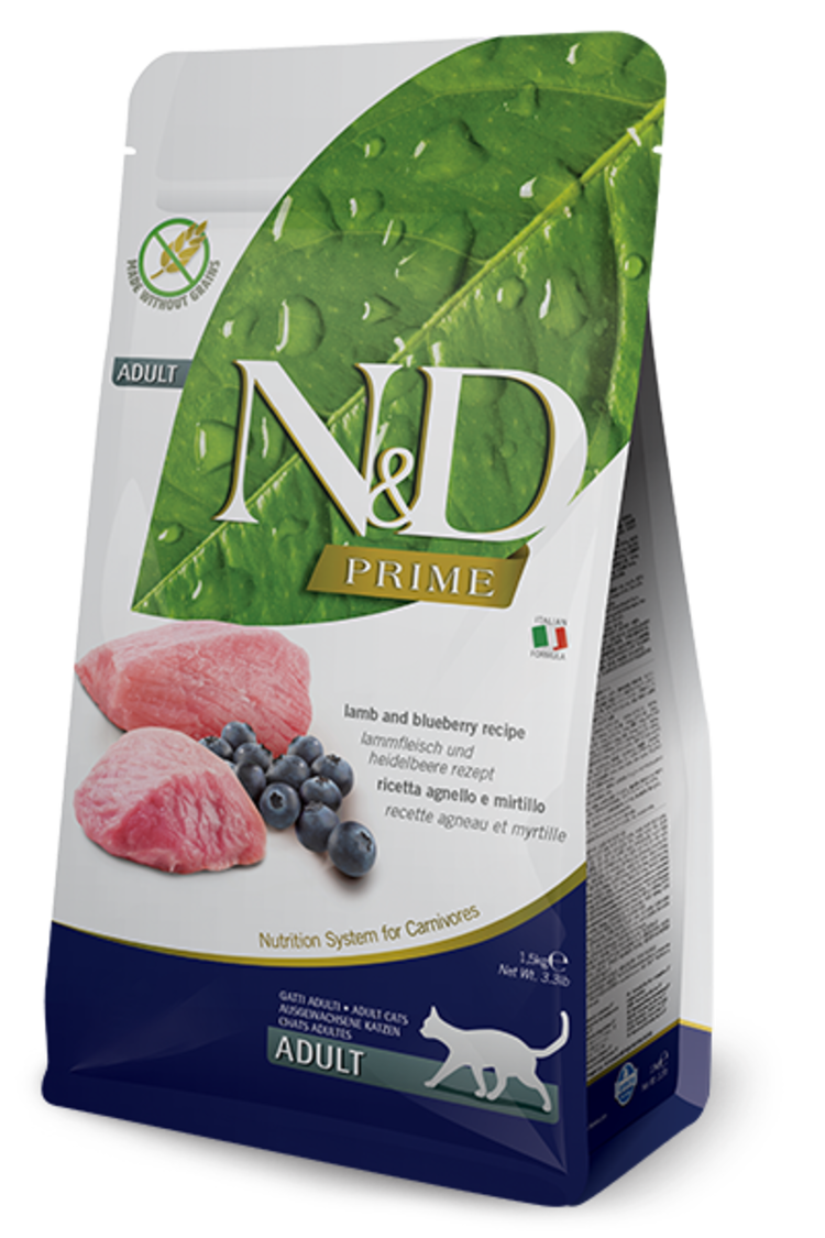 Farmina Pet Foods Farmina N&D Prime - Lamb & Blueberry Adult Recipe for Cats