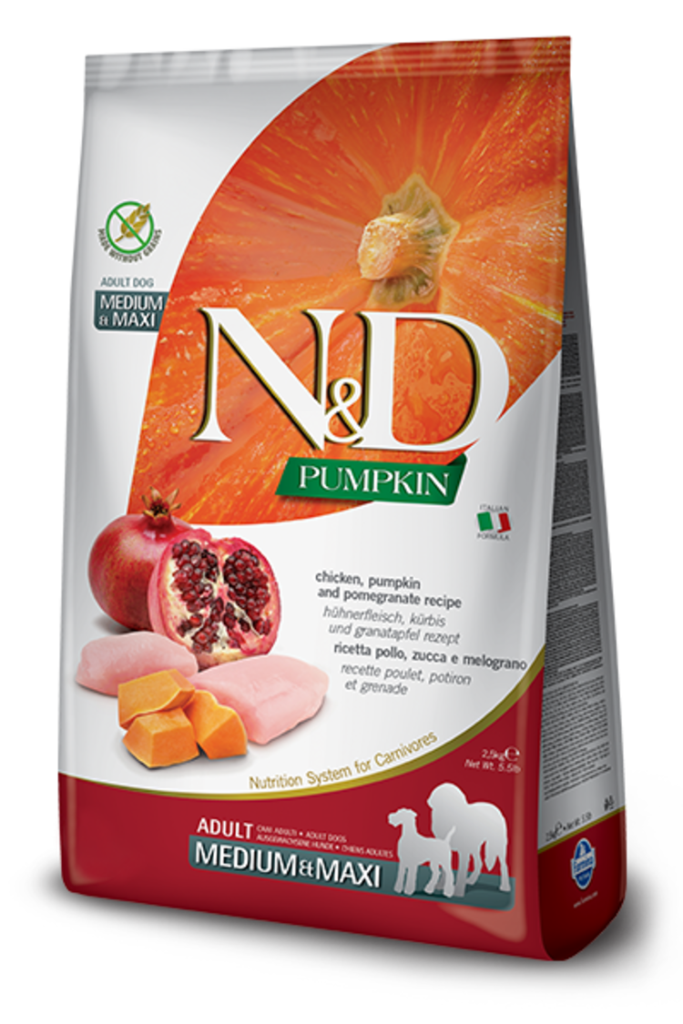 Farmina Pet Foods Farmina N&D Pumpkin - Chicken, Pumpkin & Pomegranate Adult Medium & Maxi Recipe for Dogs