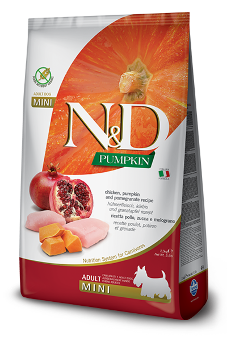 Farmina Pet Foods Farmina N&D Pumpkin - Chicken, Pumpkin & Pomegranate Adult Mini Recipe for Dogs