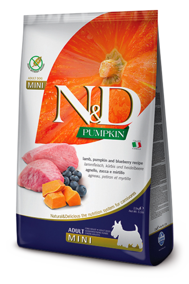 Farmina Pet Foods Farmina N&D Pumpkin - Lamb, Pumpkin & Blueberry Adult Mini Recipe for Dogs